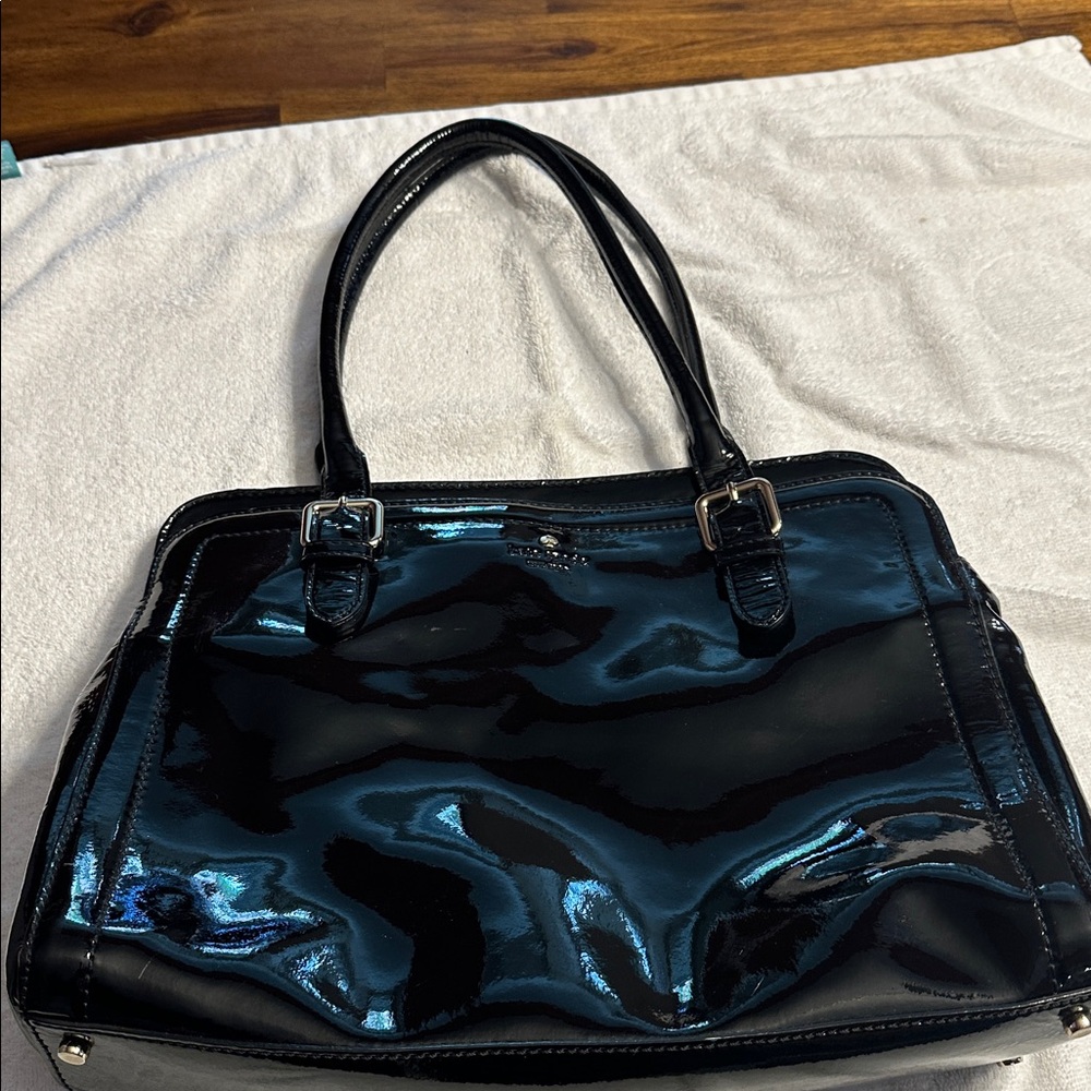 Timeless Kate Spade Black Patent Leather Tote